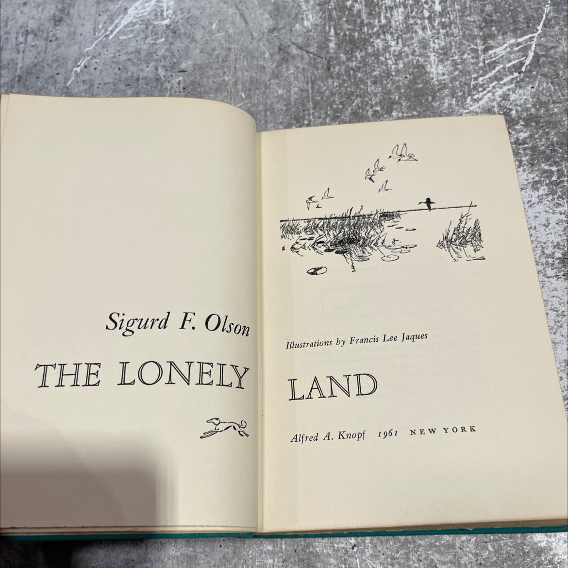 the lonely book, by Sigurd F. Olson, 1961 Hardcover image 2