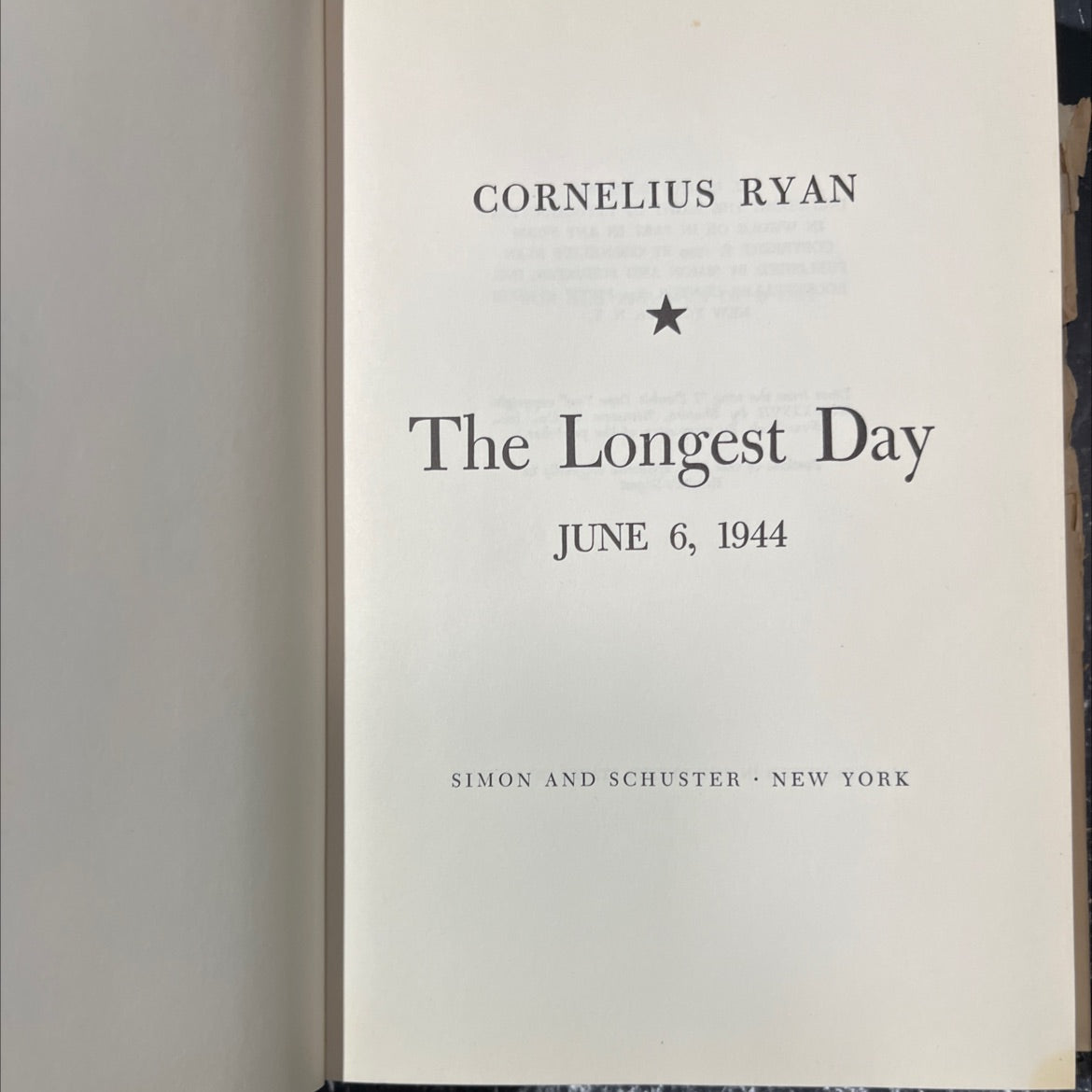 the longest day book, by cornelius ryan, 1959 Hardcover image 2