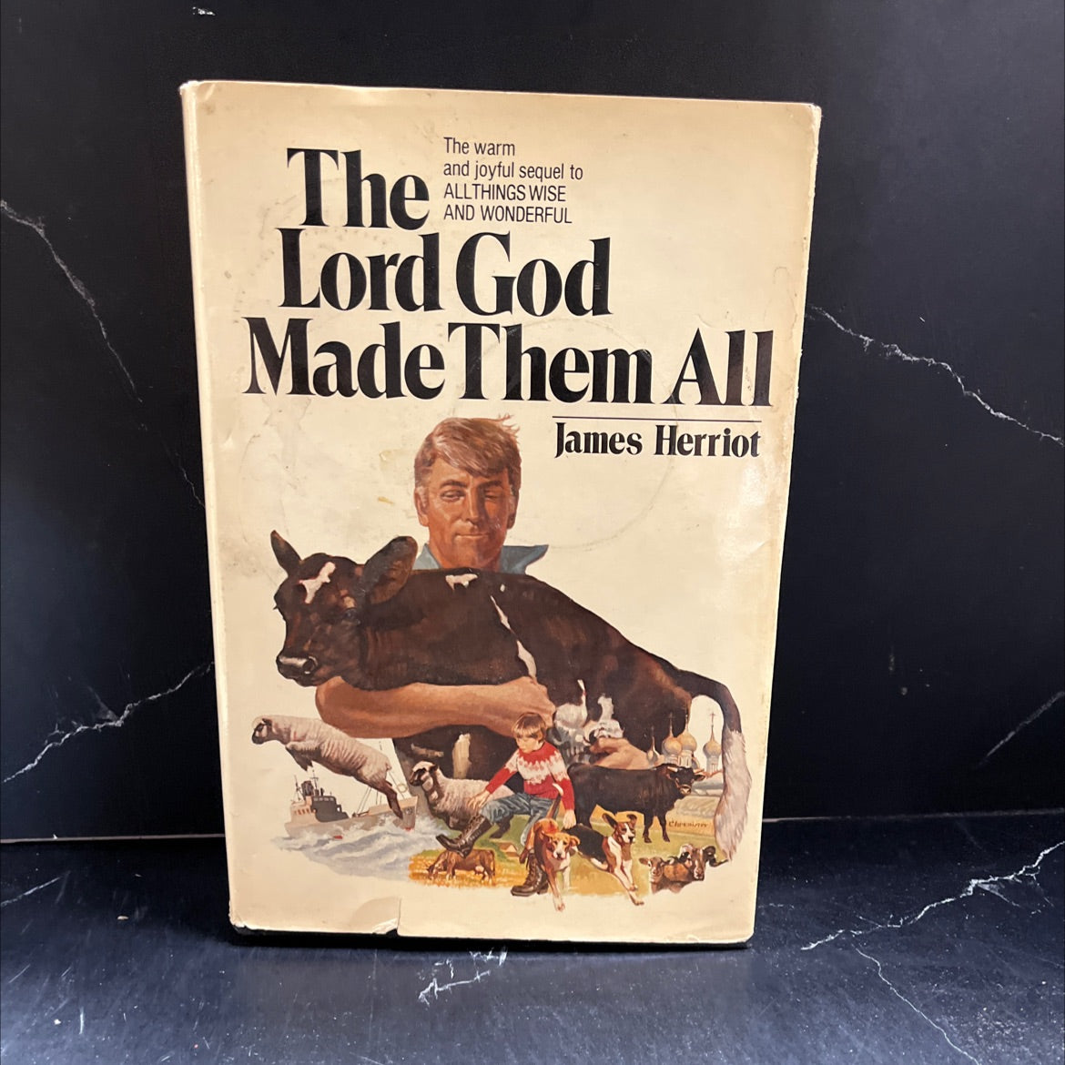 the lord god made them all book, by James Herriot, 1981 Hardcover, First Edition, Vintage image 1