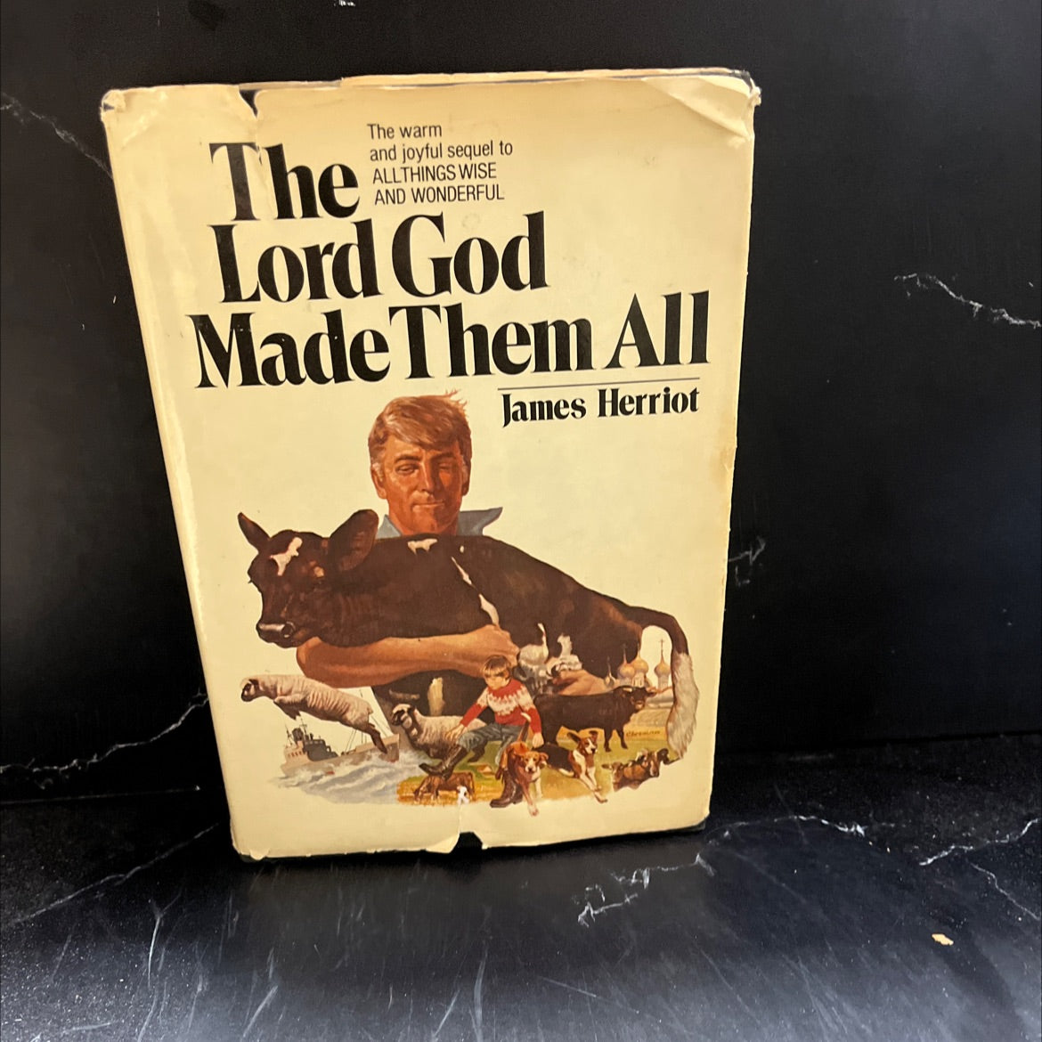 the lord god made them all book, by James Herriot, 1981 Hardcover image 1