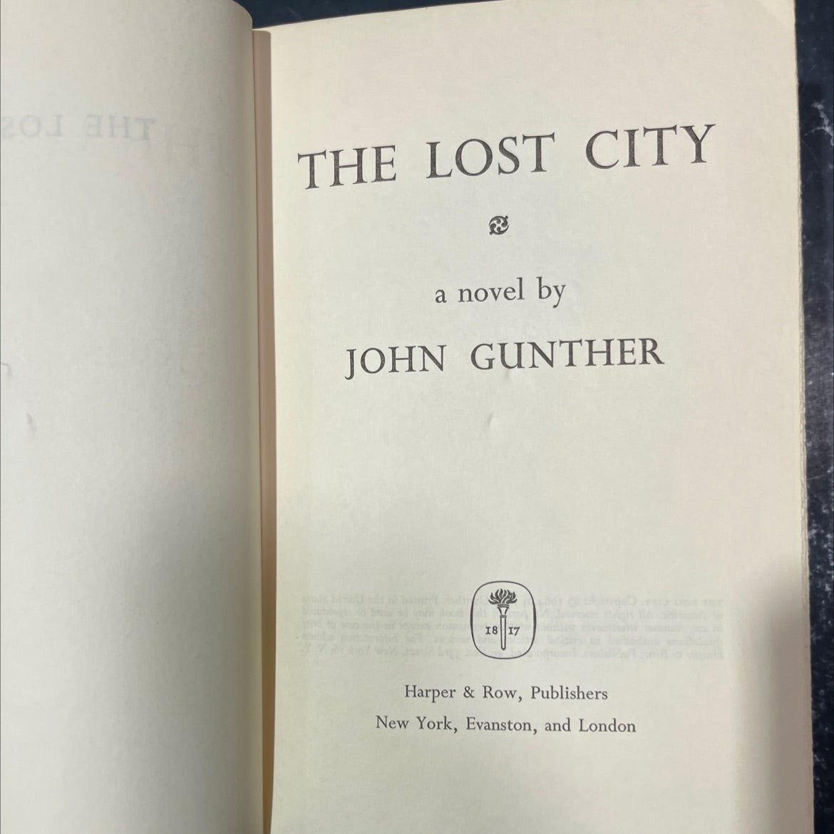 the lost city book, by john gunther, 1964 Hardcover image 2