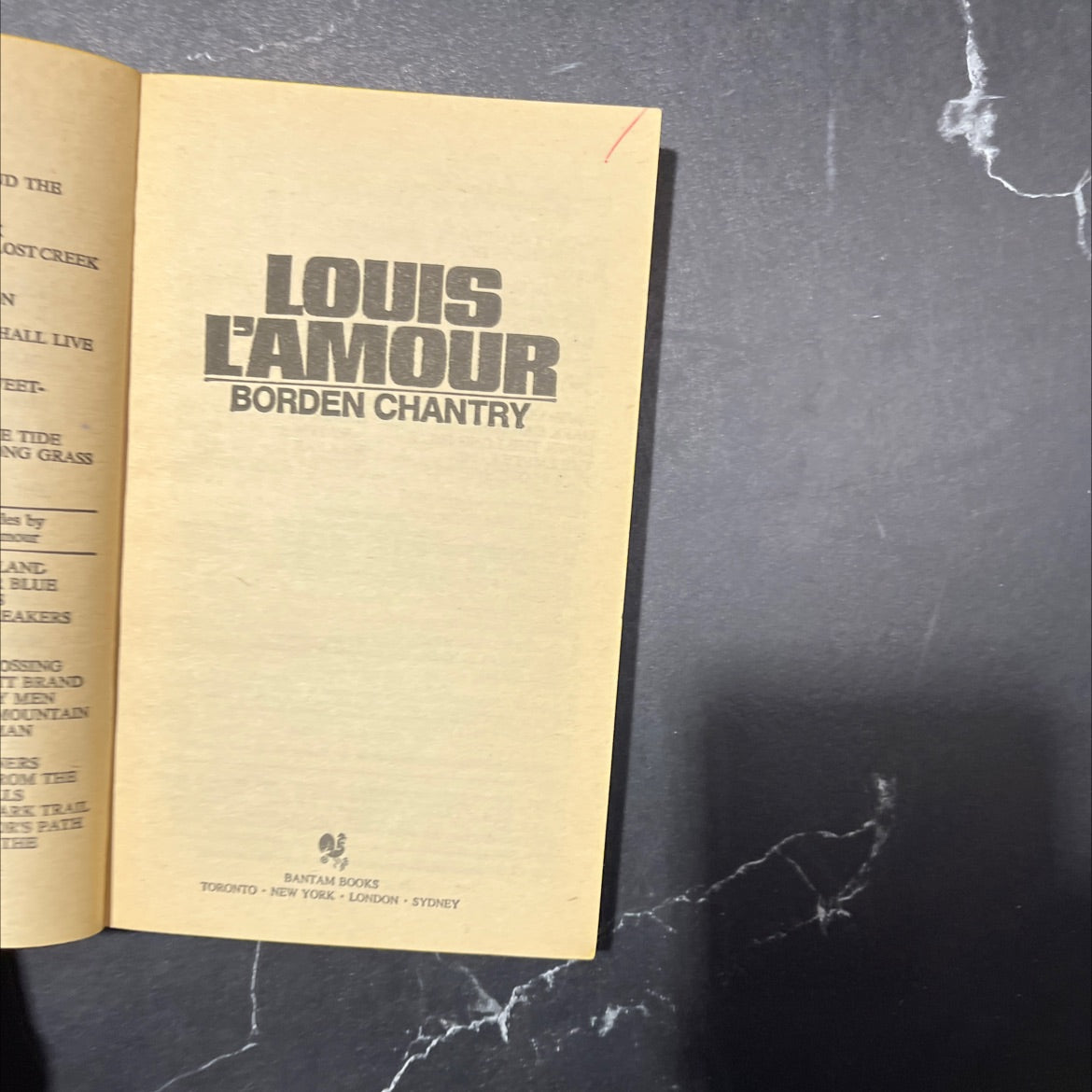 the lost creek trail book, by louis l'amour, 1981 Paperback image 2