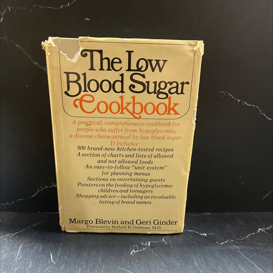 the low blood sugar cookbook book, by Margo Blevin and Geri Ginder, 1973 Hardcover image 1