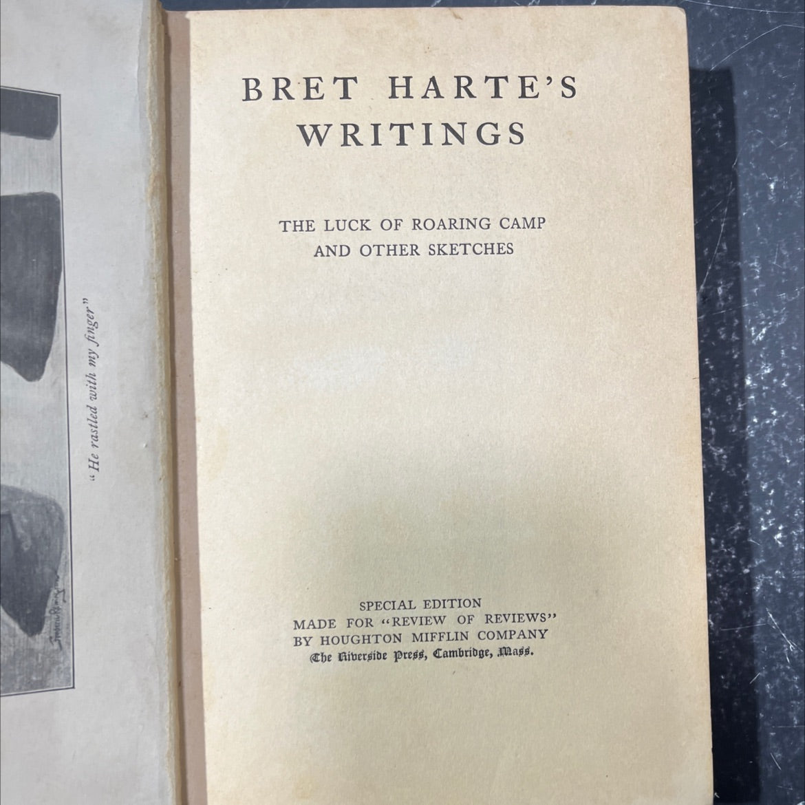 the luck of roaring camp and other sketches book, by bret harte, 1899 Hardcover image 2