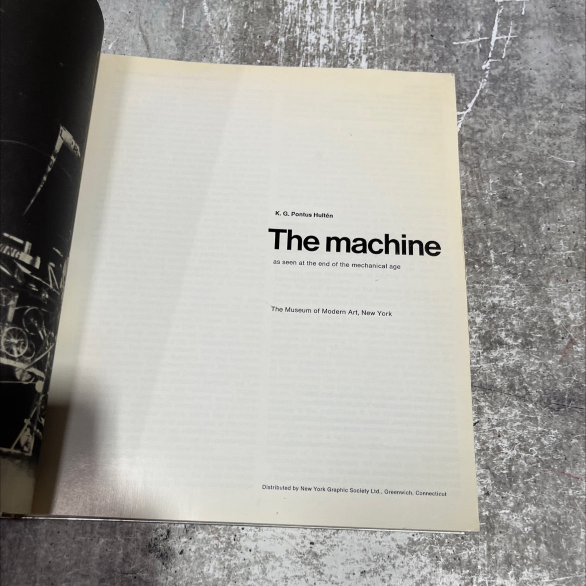 the machine as seen at the end of the mechanical age book, by K. G. Pontus Hultén, 1968 Hardcover image 2