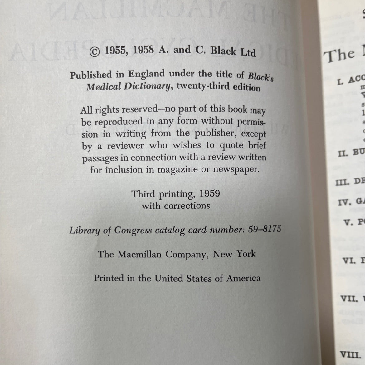 the macmillan medical cyclopedia book, by william a. r. thomson, m.d., 1958 Hardcover image 3