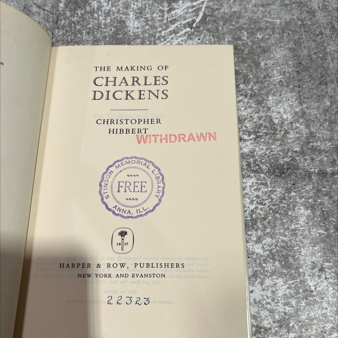the making of charles dickens book, by christopher hibbert, 1967 Hardcover image 2