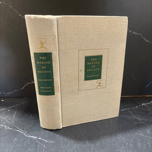 the making of society an outline of sociology book, by v. f. calverton, 1937 Hardcover image 1