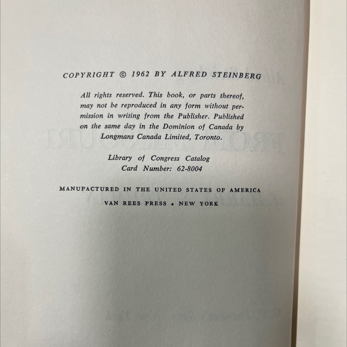 the man from missouri the life and times of harry s. truman book, by alfred steinberg, 1962 Hardcover image 3