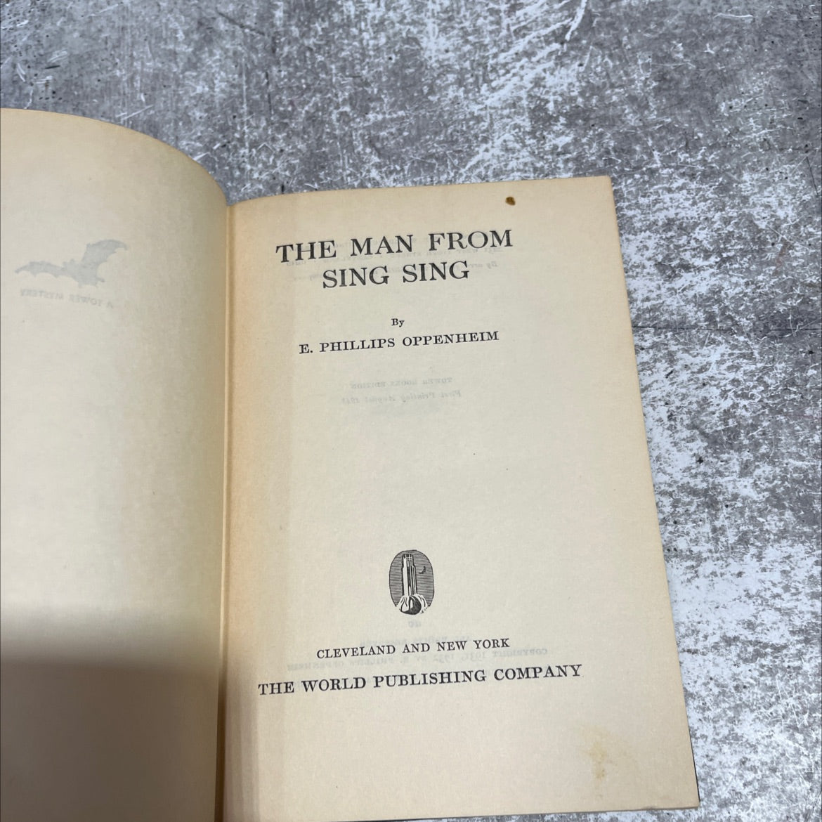 the man from sing sing book, by e. phillips oppenheim, 2010 Hardcover image 2