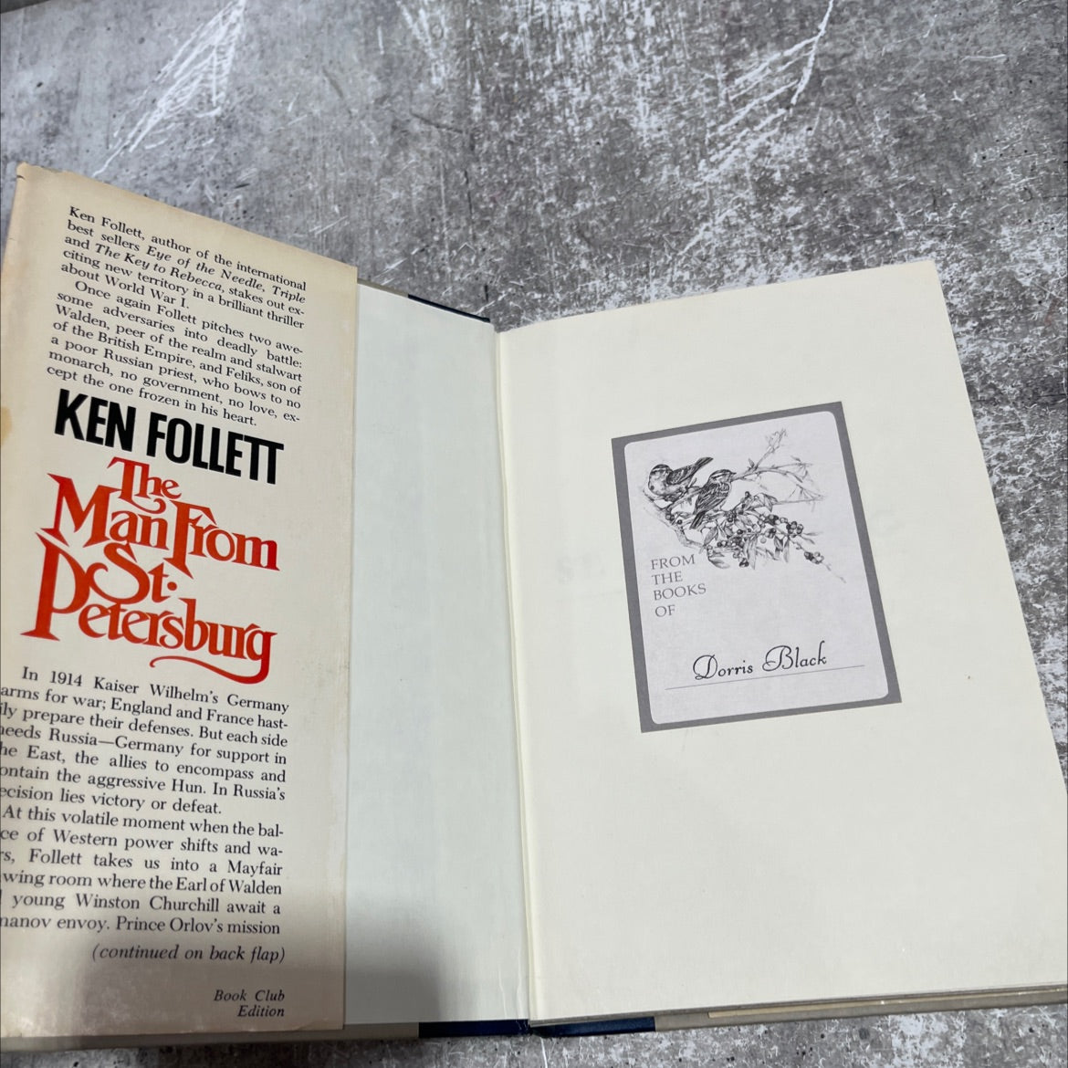 the man from st. petersburg book, by ken follett, 1982 Hardcover image 4