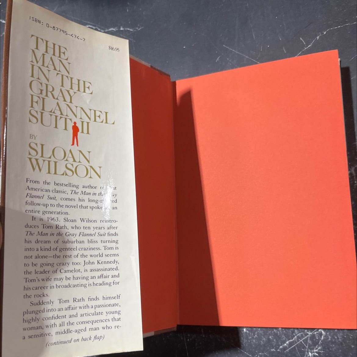 the man in the gray flannel suit book, by sloan wilson, 1984 Hardcover image 4