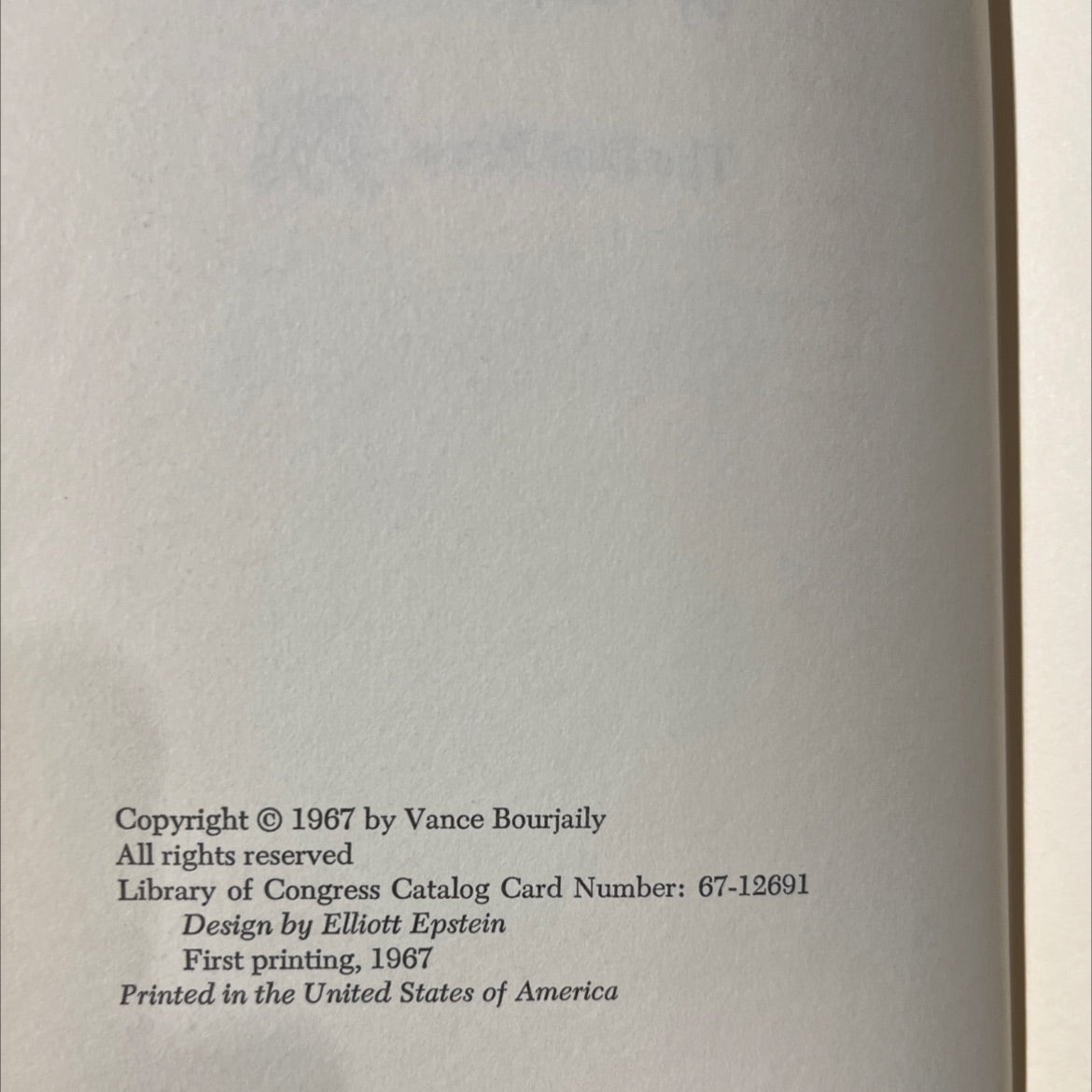 the man who knew kennedy book, by Vance Bourjaily, 1967 Hardcover image 3