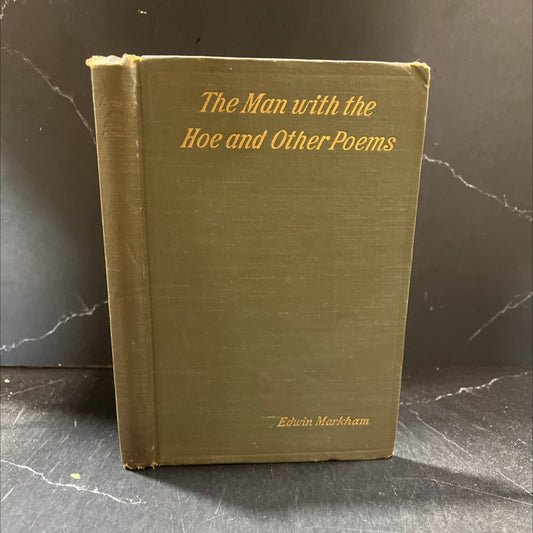 the man with the hoe and other poems book, by edwin markham, 1920 Hardcover image 1