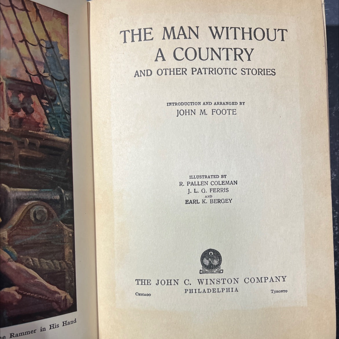 the man without a country and other patriotic stories book, by unknown, 1926 Hardcover image 2