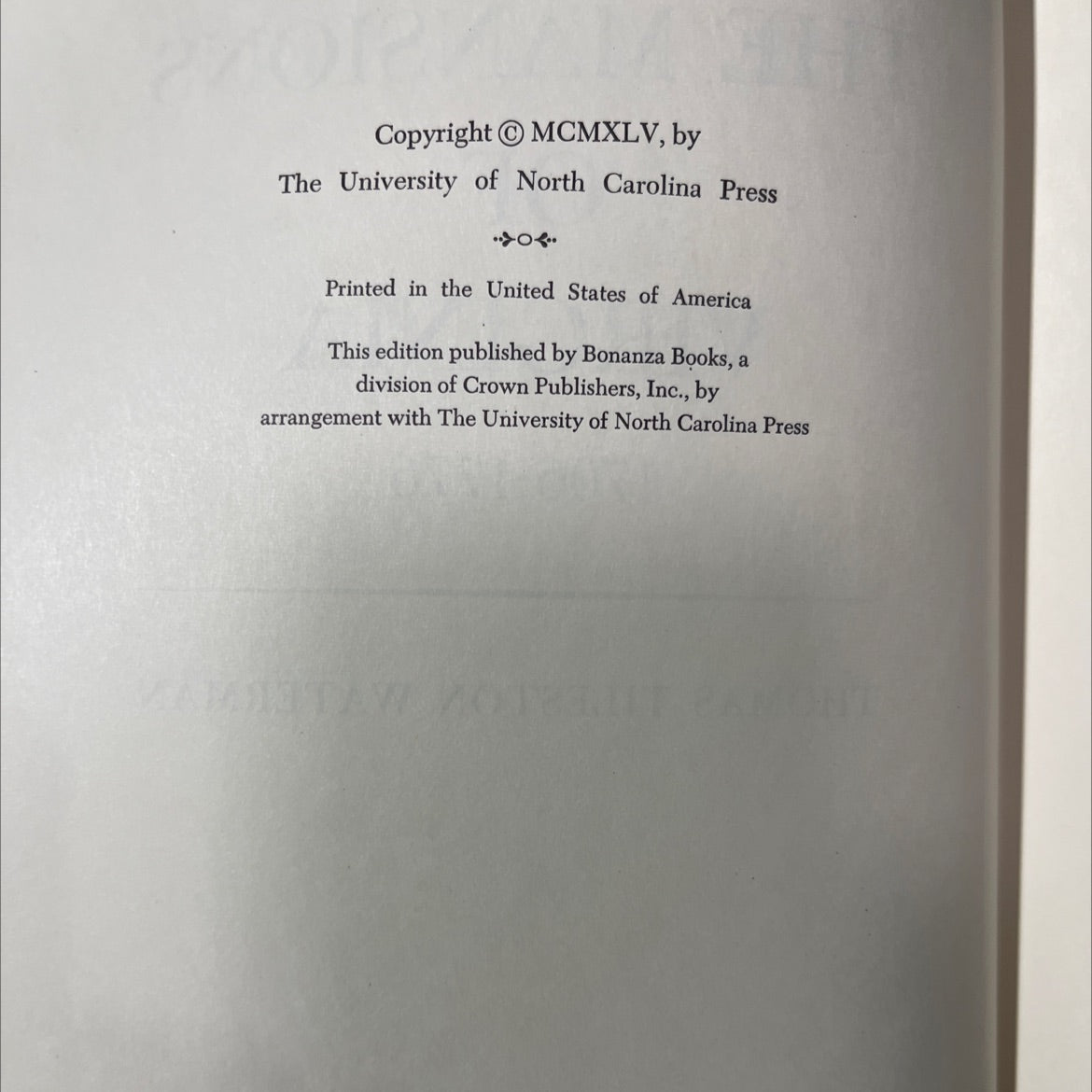 the mansions of virginia 1706-1776 book, by thomas tileston waterman, 1945 Hardcover image 3