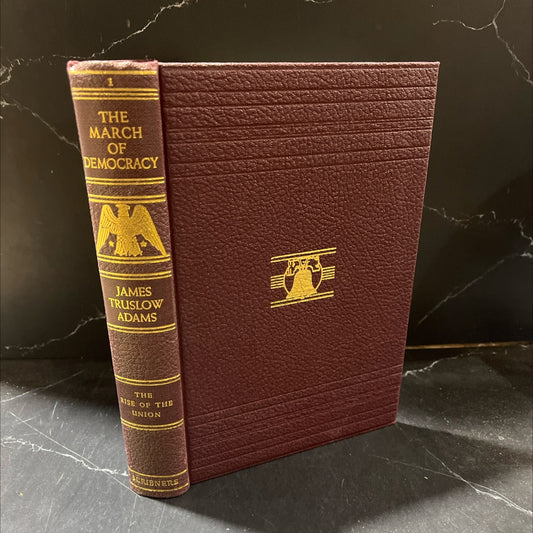 the march of democracy a history of the united states book, by james truslow adams, 1933 Hardcover image 1