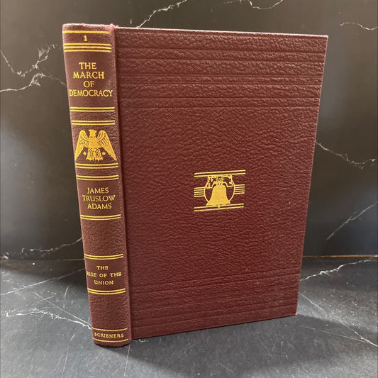the march of democracy a history of the united states book, by james truslow adams, 1933 Hardcover image 1
