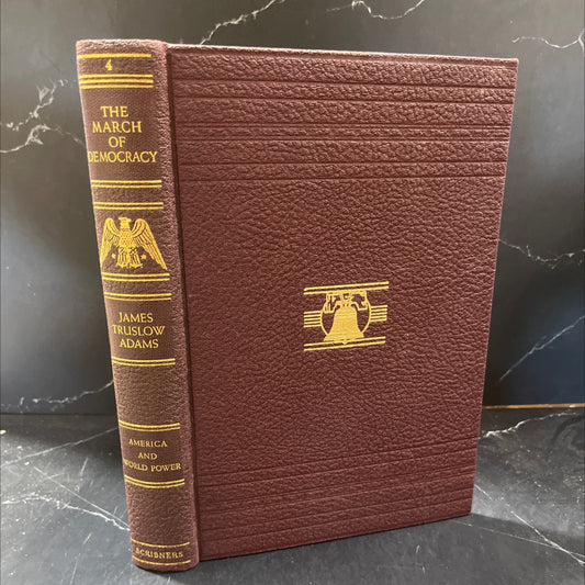 the march of democracy a history of the united states book, by james truslow adams, 1940 Leather image 1