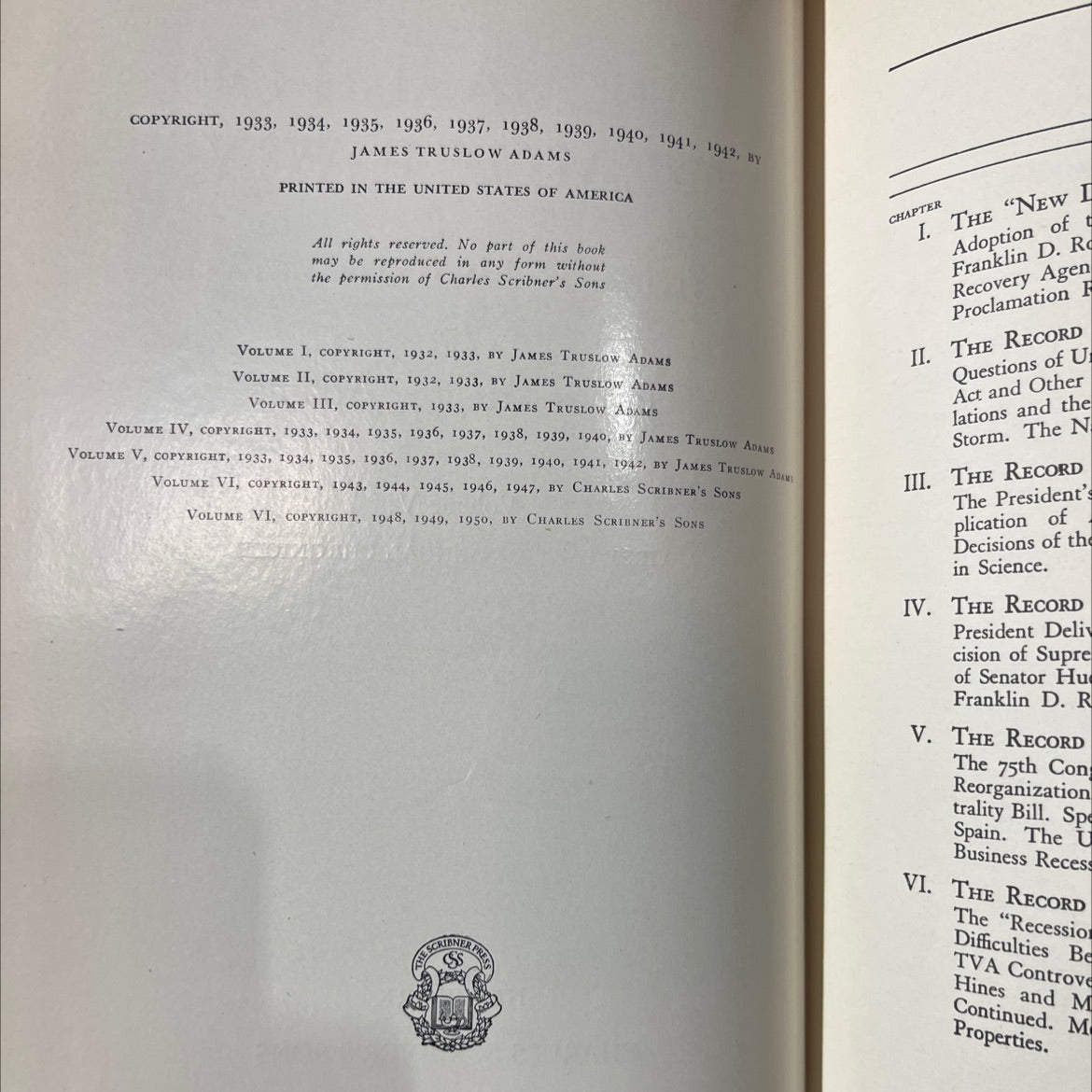 the march of democracy a history of the united states book, by james truslow adams, 1942 Leather image 3