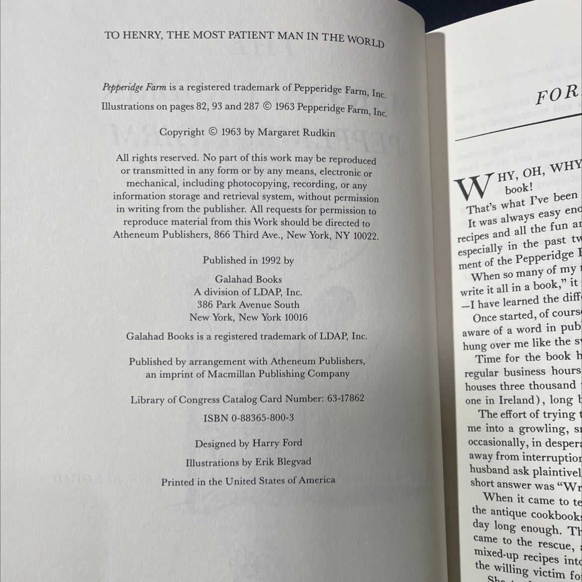 the margaret rudkin pepperidge farm cookbook book, by margaret rudkin, 1992 Hardcover image 3