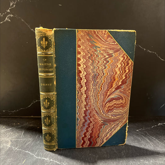 the master of forges book, by georges ohnet, 1885 Leather image 1