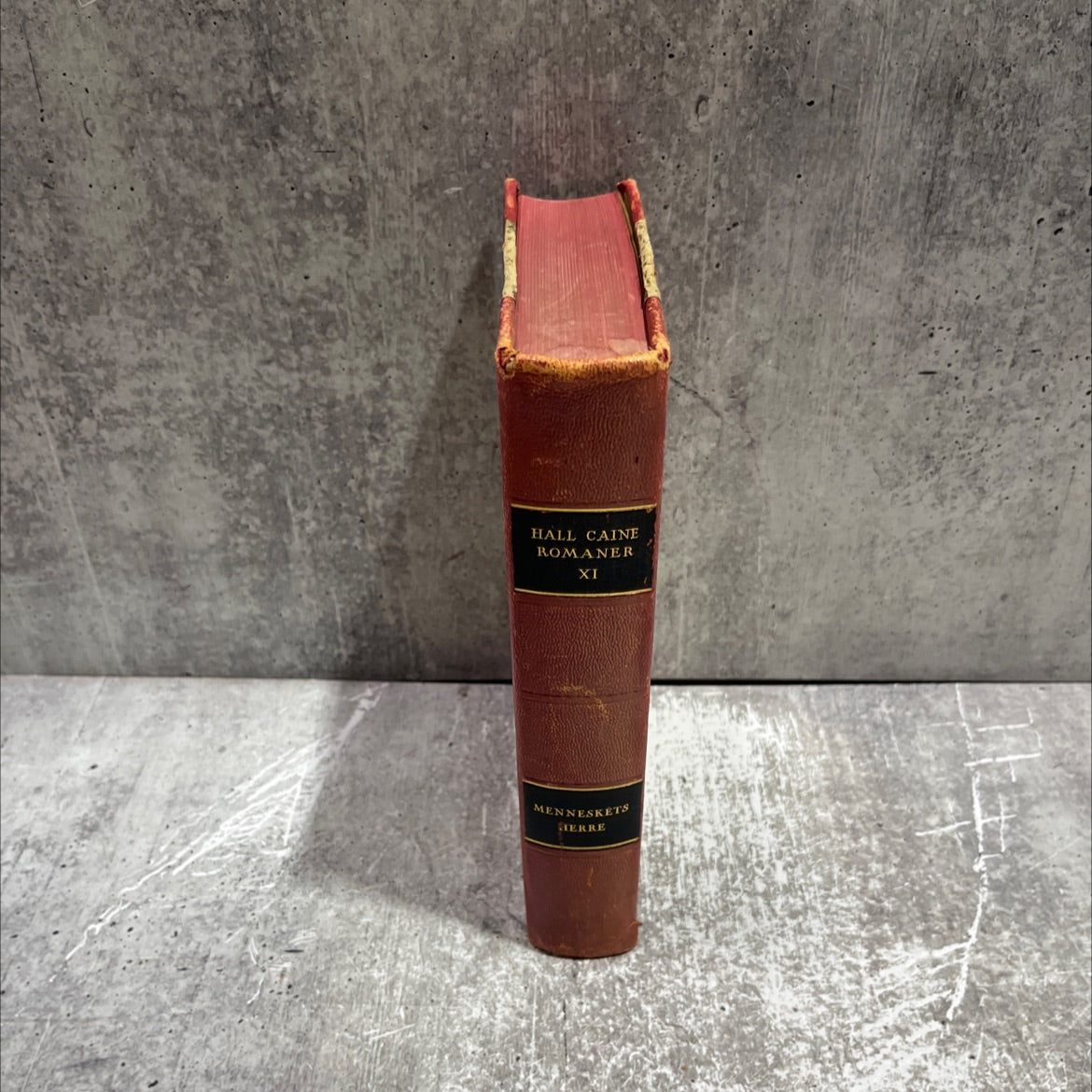 the master of manc book, by hall caine, 1935 Leather image 4