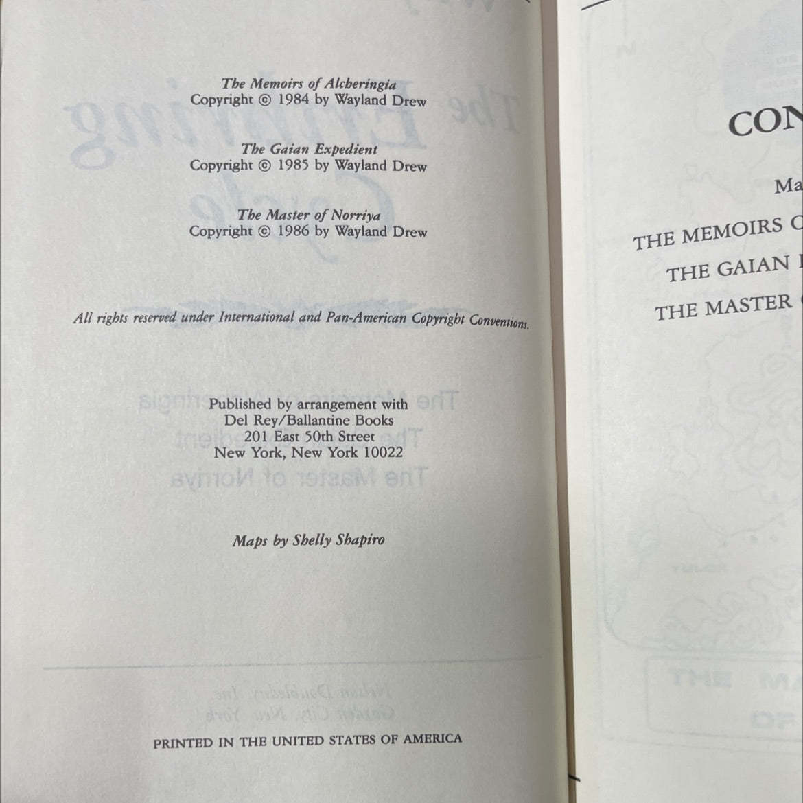 the memoirs of alcheringia book, by Wayland Drew, 1986 Hardcover image 3