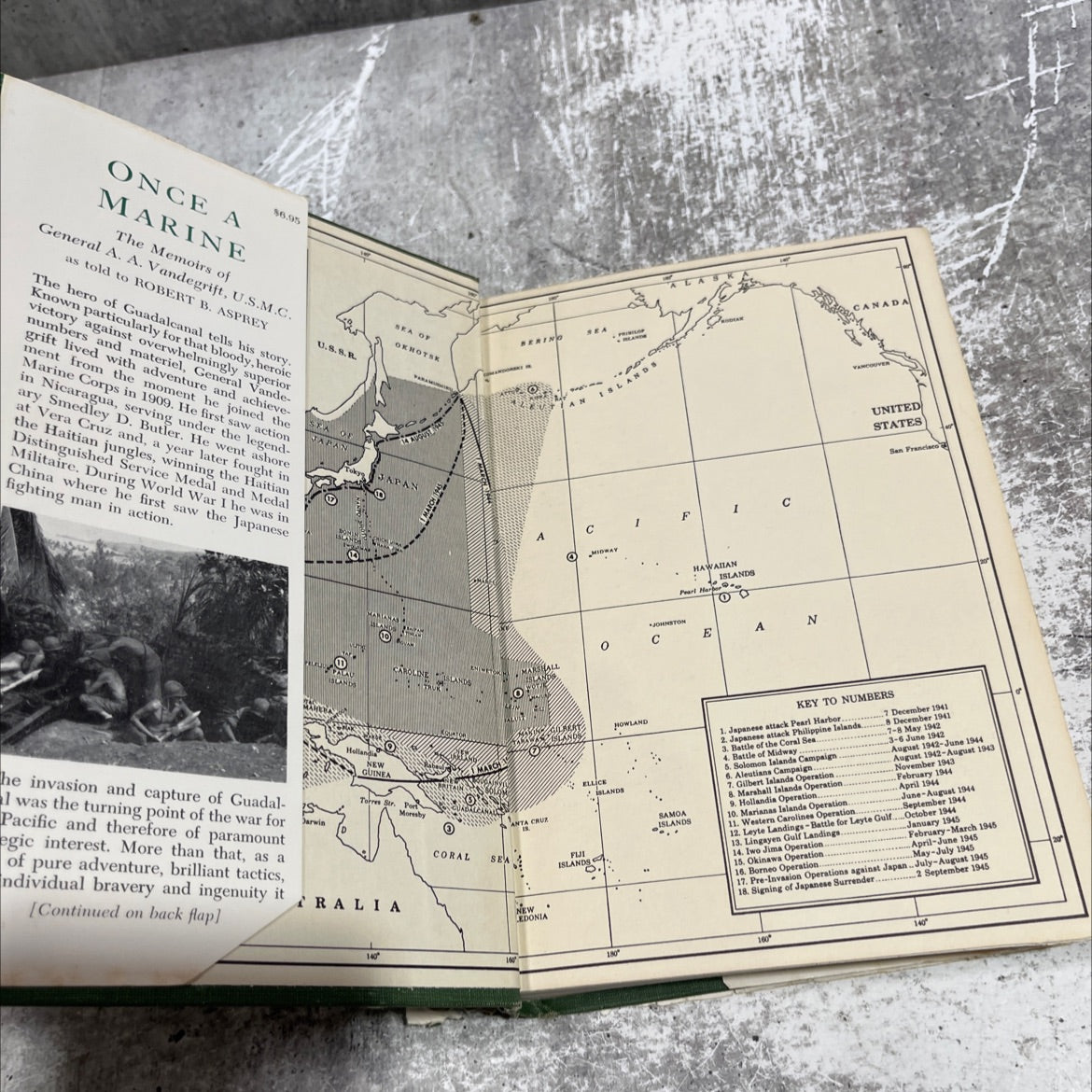 the memoirs of general a. a. vandegrift book, by a. a. vandegrift and robert b. asprey, 1964 Hardcover image 4