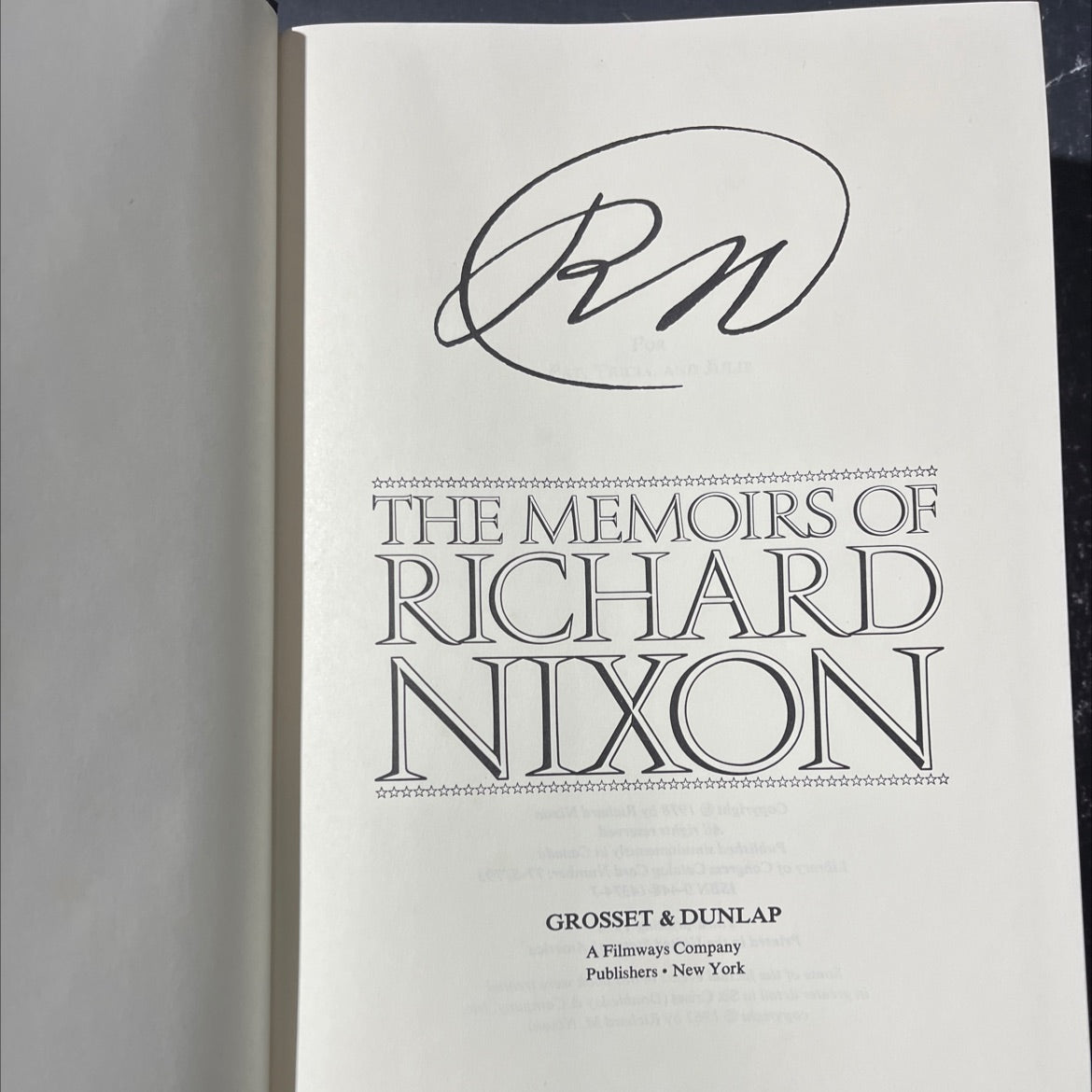 the memoirs of richard nixon book, by Richard Nixon, 1978 Hardcover image 2
