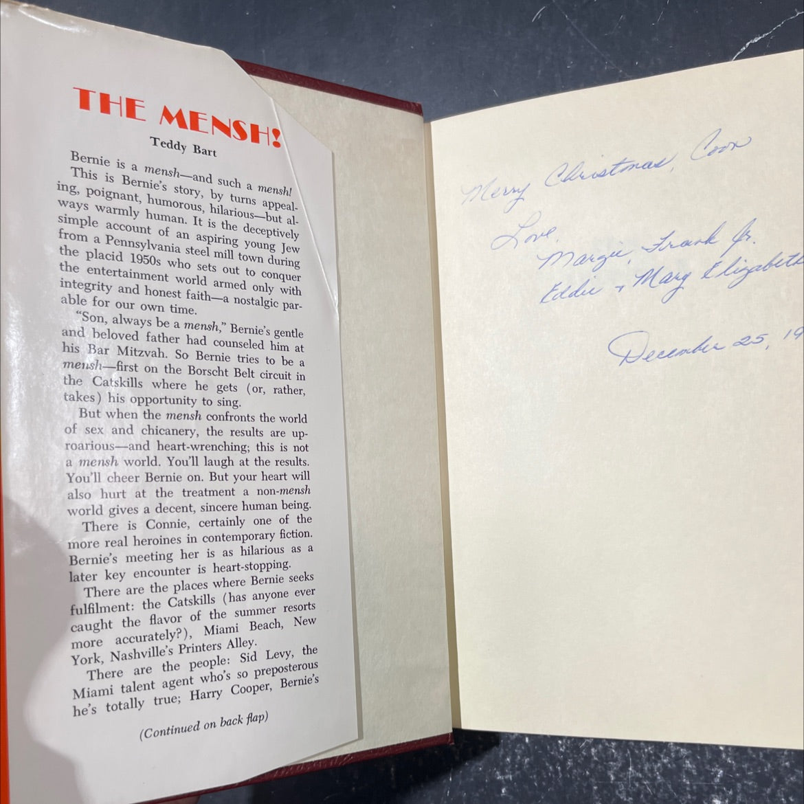 the mensh! book, by teddy bart, 1975 Hardcover image 4