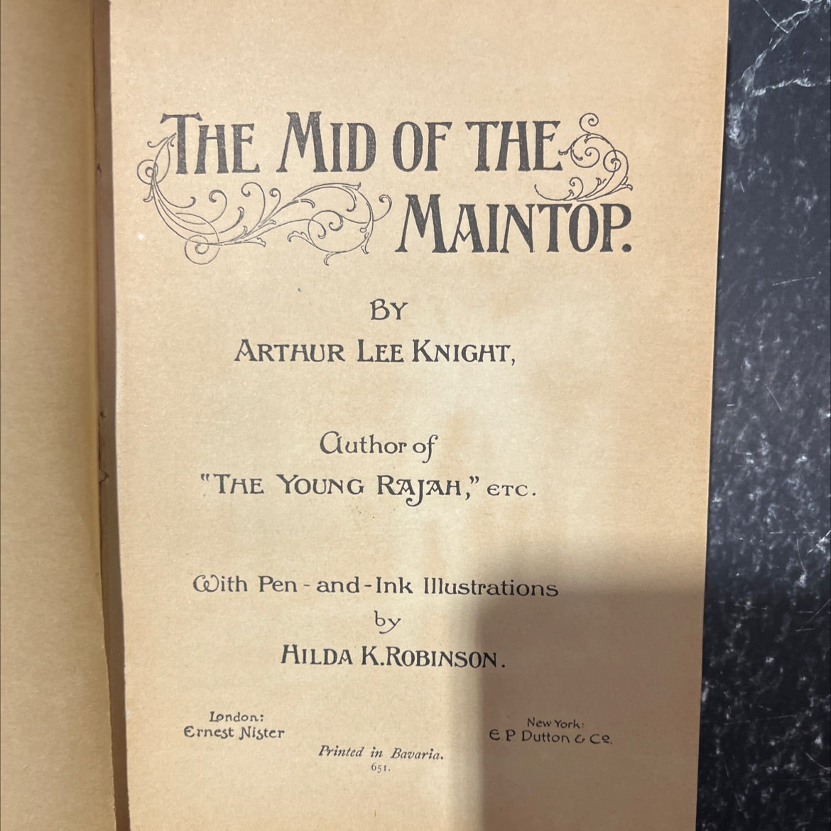 the mid of the maintop book, by arthur lee knight, 651 Hardcover image 3