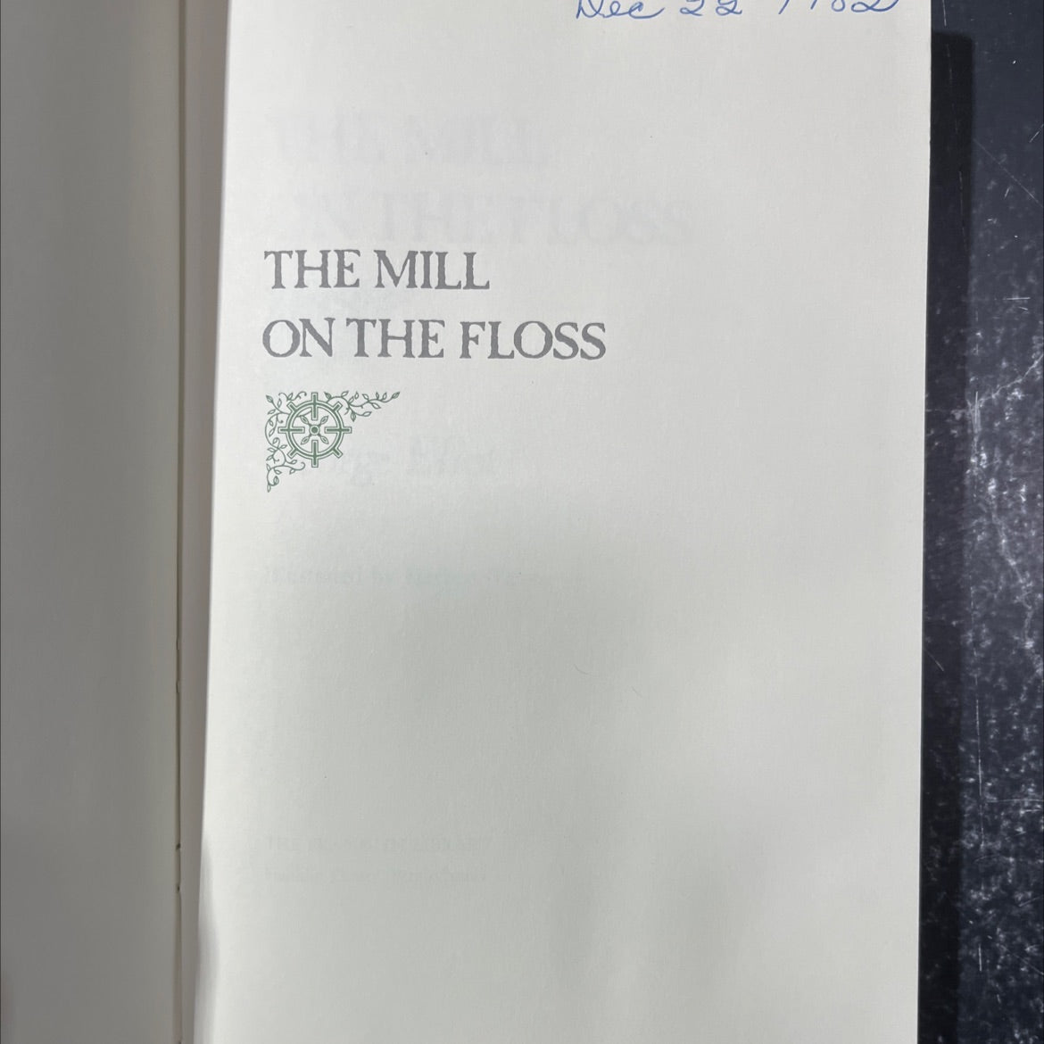 the mill on the floss book, by George Eliot, 1981 Hardcover image 2