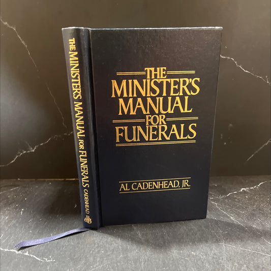 the minister's manual for funerals book, by al cadenhead, jr., 1988 Hardcover image 1