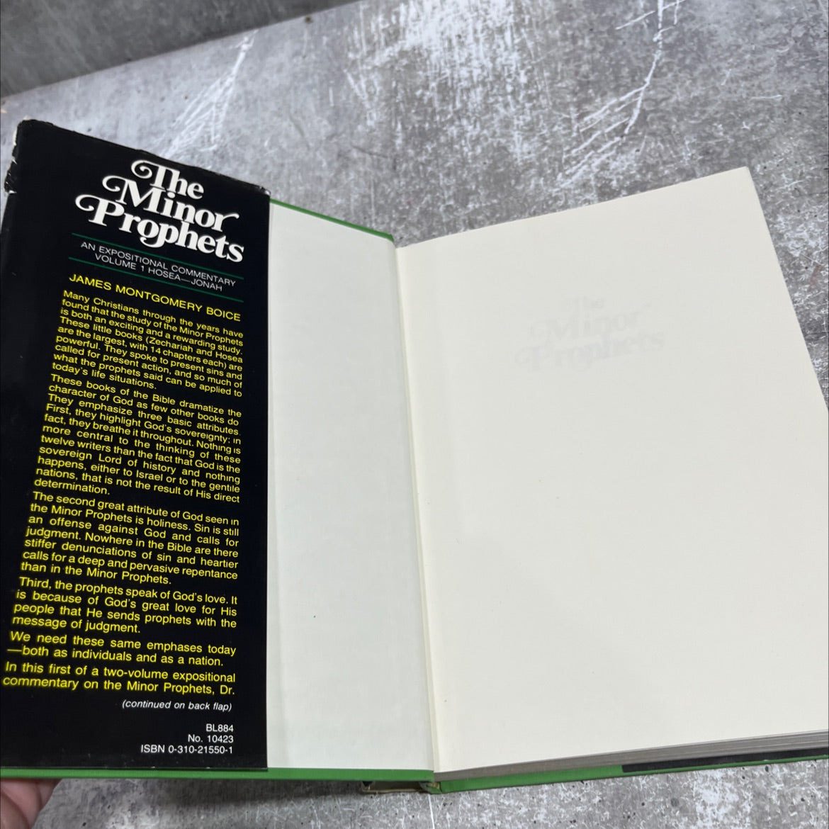 the minor prophets volume 1 hosea-jonah book, by james montgomery boice, 1983 Hardcover image 4