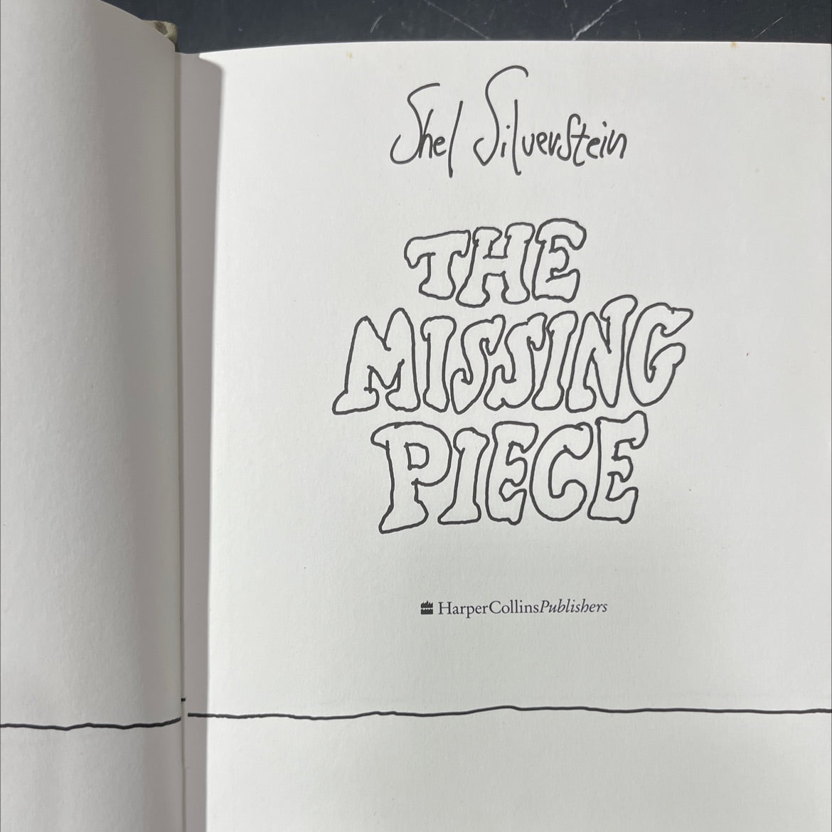 the missing piece book, by shel silverstein, 1976 Hardcover image 2