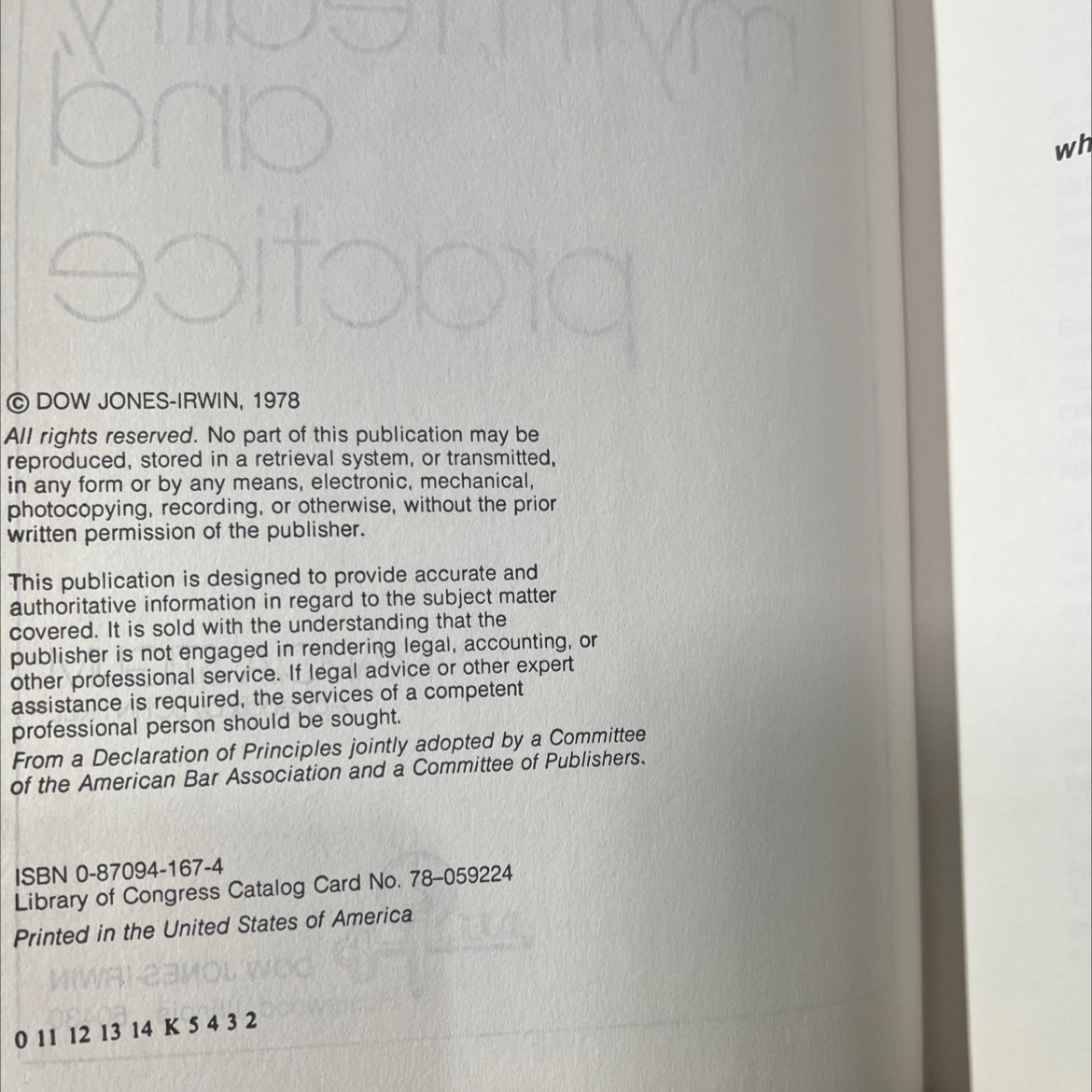 the money market myth, reality, and practice book, by marcia stigum, 1978 Hardcover image 3