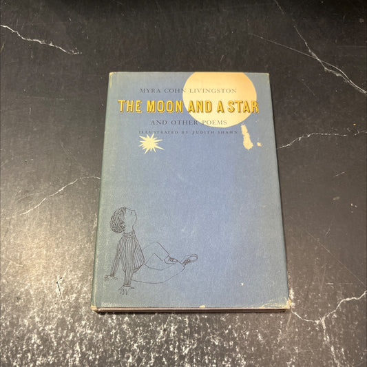 SIGNED the moon and a star and other poems book, by myra cohn livingston, 1965 Hardcover, First Edition, Rare, Vintage image 1
