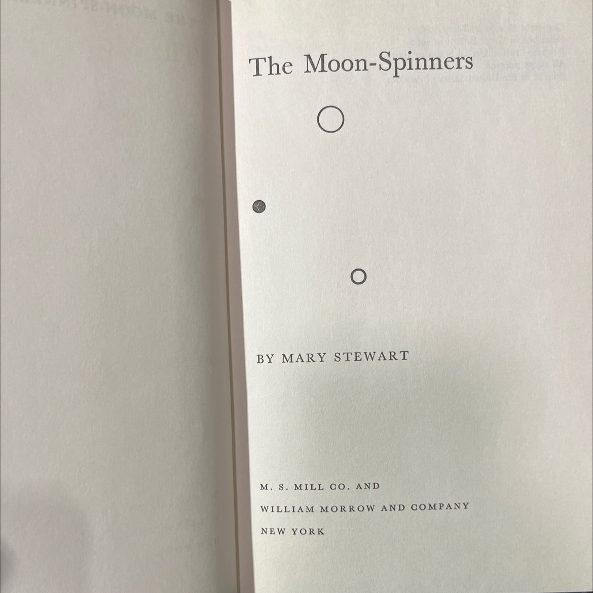 the moon-spinners book, by mary stewart, 1963 Hardcover image 2
