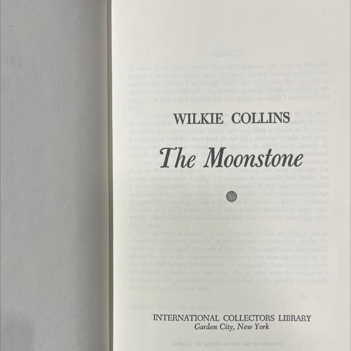 the moonstone book, by wilkie collins, 1970 Hardcover image 2