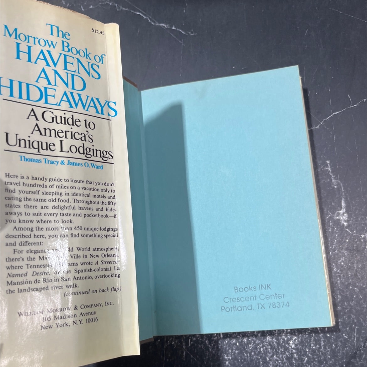 the morrow book of havens and hideaways book, by Thomas Tracy and James O. Ward, 1980 Hardcover image 4