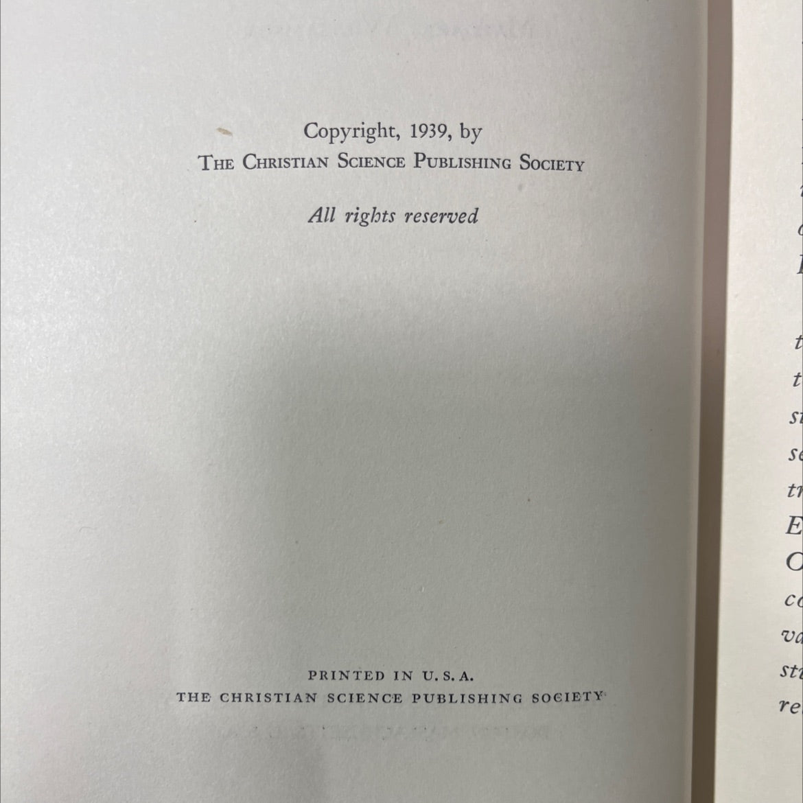 the mother church extension book, by margaret williamson, 1939 Hardcover image 3