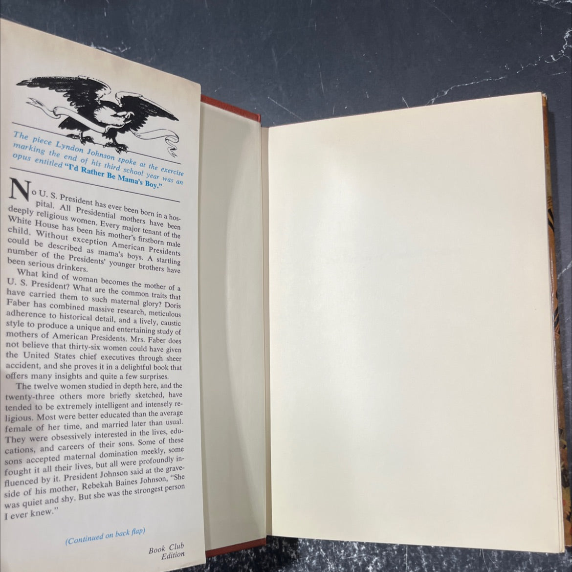 the mothers of american presidents book, by Doris Faber, 1968 Hardcover image 4