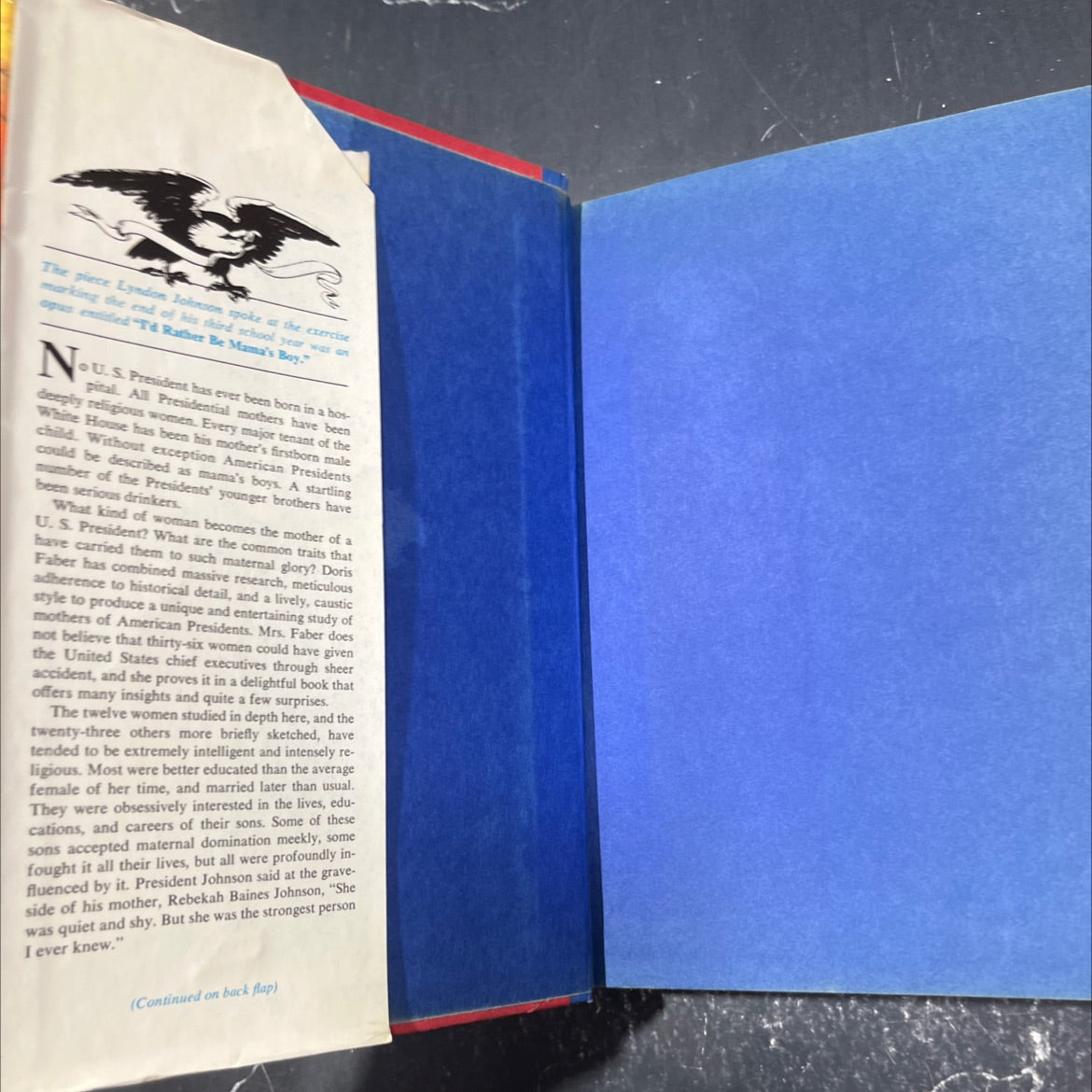 the mothers of american presidents book, by Doris Faber, 1968 Hardcover image 4