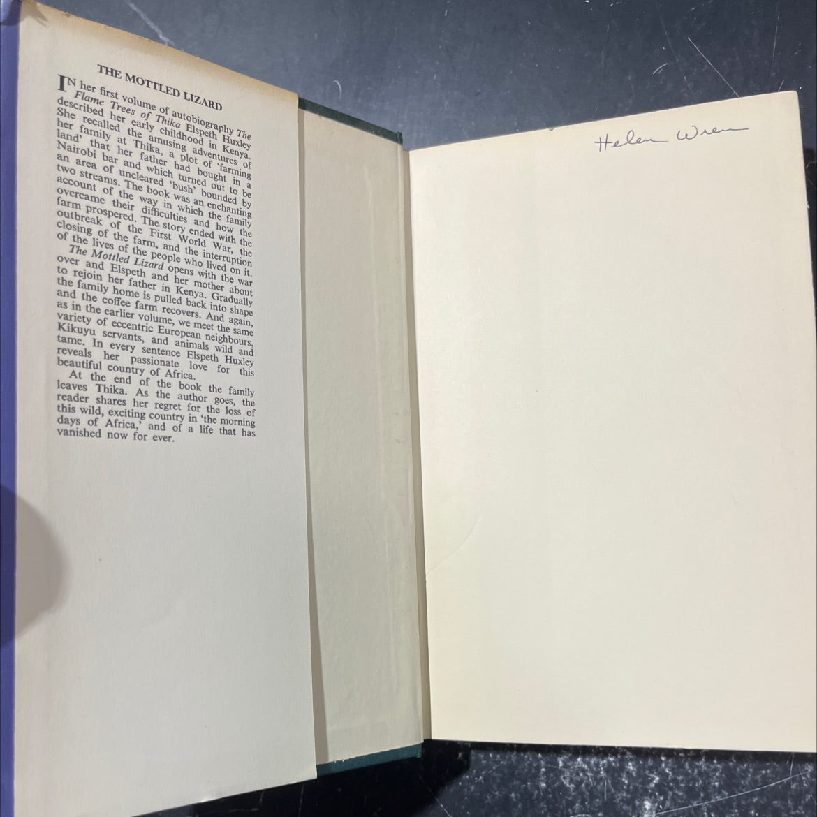 the mottled lizard book, by Elspeth Huxley, 1962 Hardcover image 4