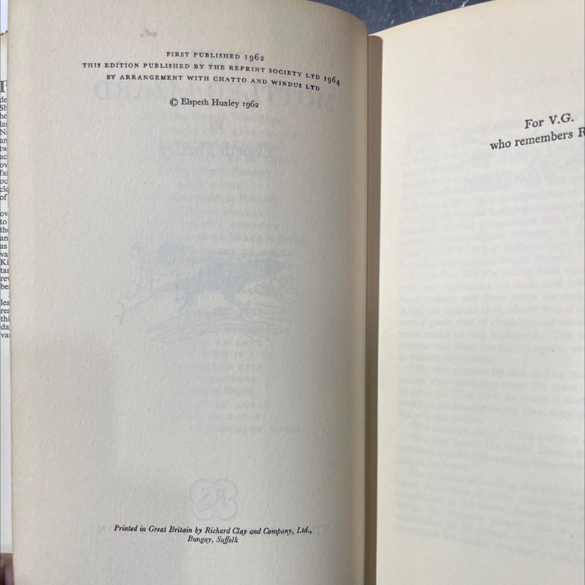 the mottled lizard book, by Elspeth Huxley, 1962 Hardcover image 3