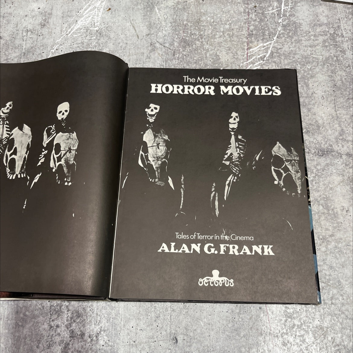 the movie treasury horror movies tales of terror in the cinema book, by alan g. frank, unknown Hardcover image 2