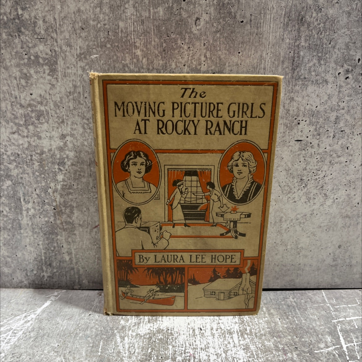 the moving picture girls at rocky ranch book, by laura lee hope, 1914 Hardcover image 1