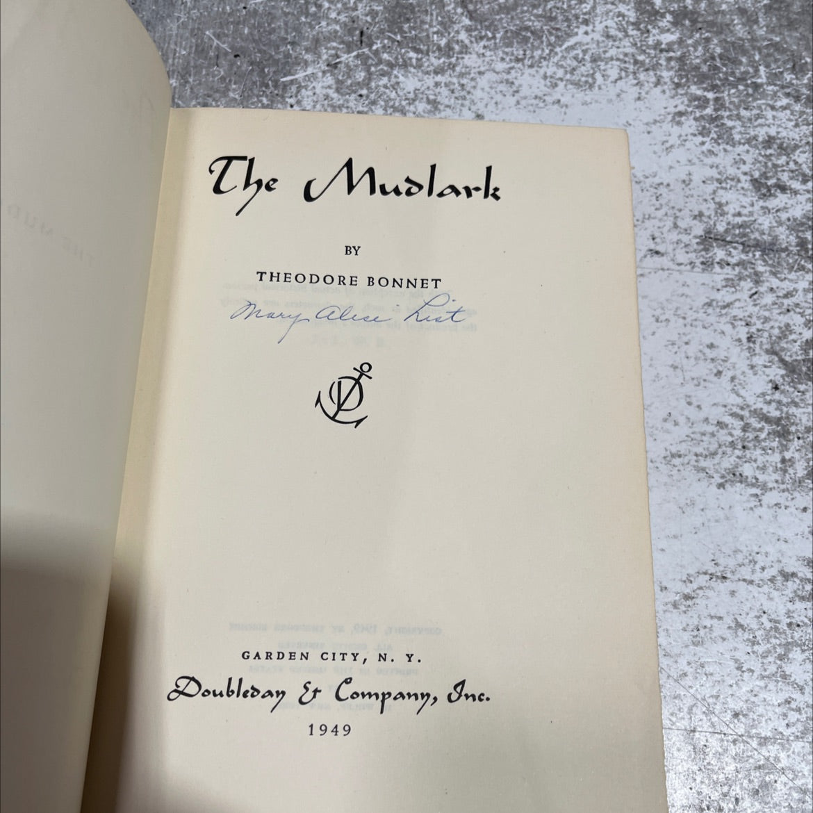 the mudlark book, by theodore bonnet, 1949 Hardcover image 2