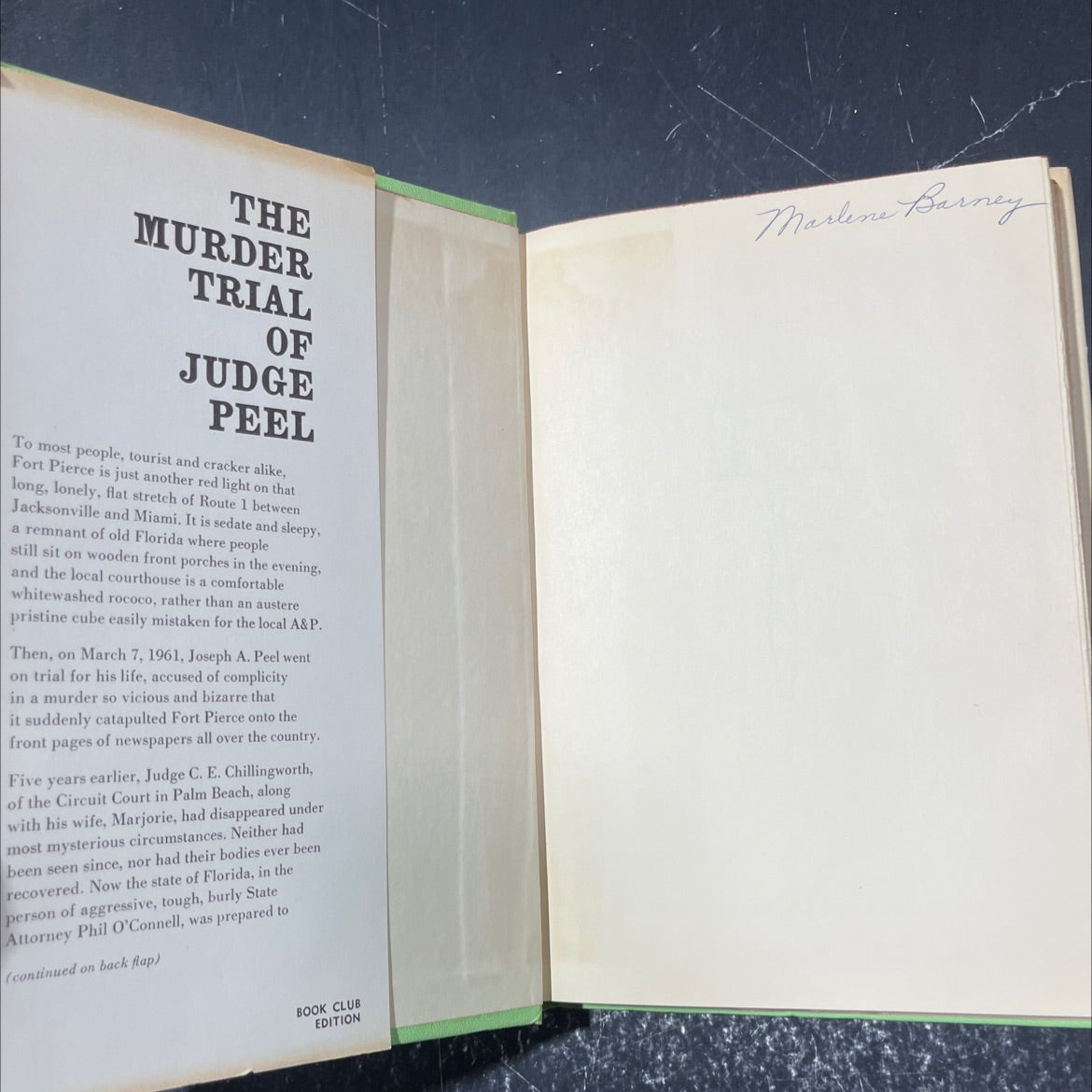 the murder trial of judge peel book, by jim bishop, 1962 Hardcover image 4